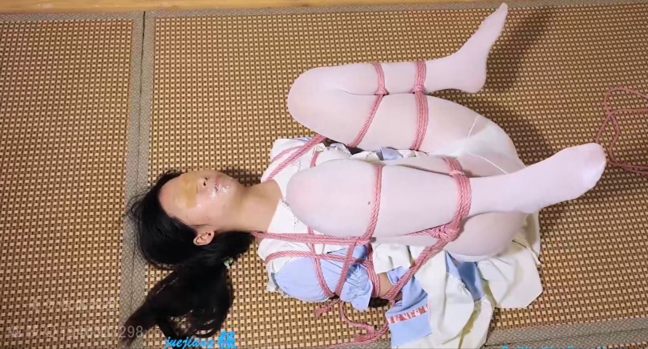 JK小玖敷贴小孔呼吸控制SM捆绑调教极致窒息颤抖高潮连连羞耻反应真实自然